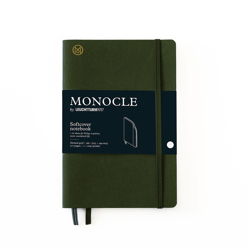 Leuchtturm Monocle Softcover B6+ Notebook Dot-Grid – Olive