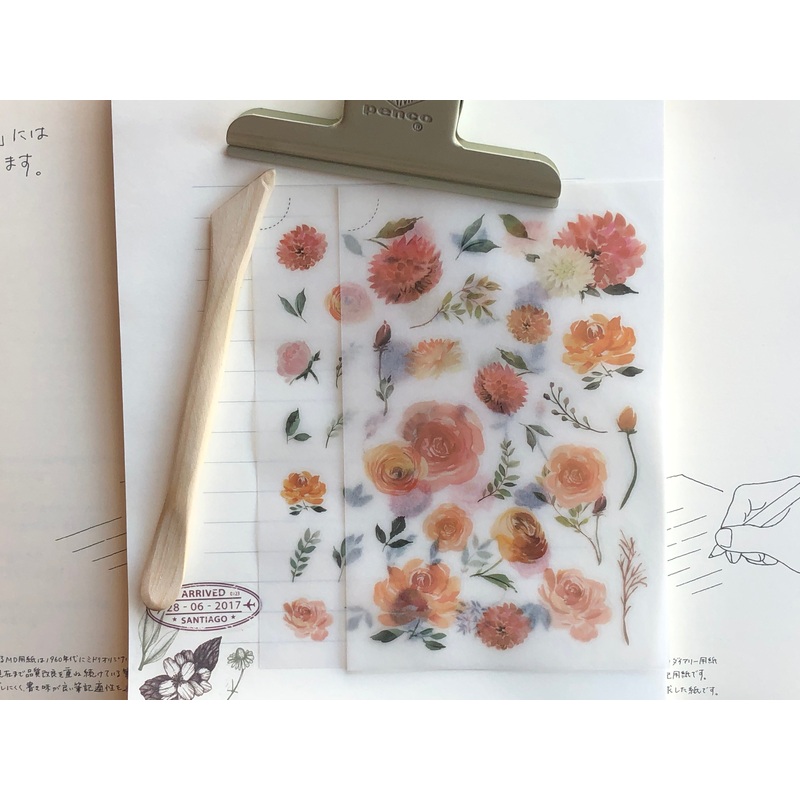 MU Print-On Stickers – Golden Blooms – #44