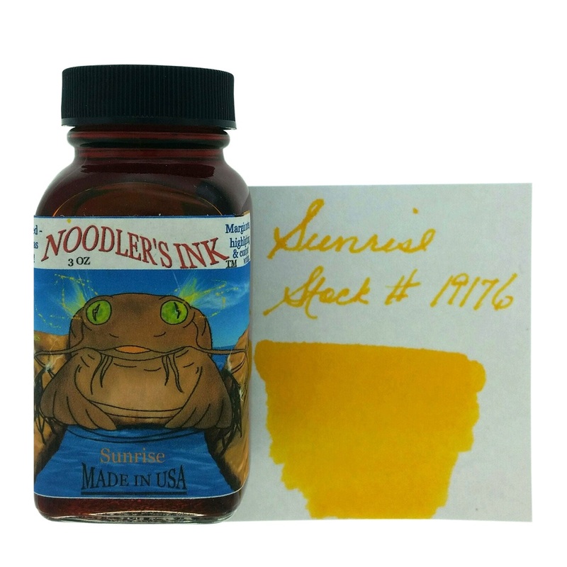 Noodler’s 19176 Sunrise Highlighter Ink Bottle, Yellow – 88ml