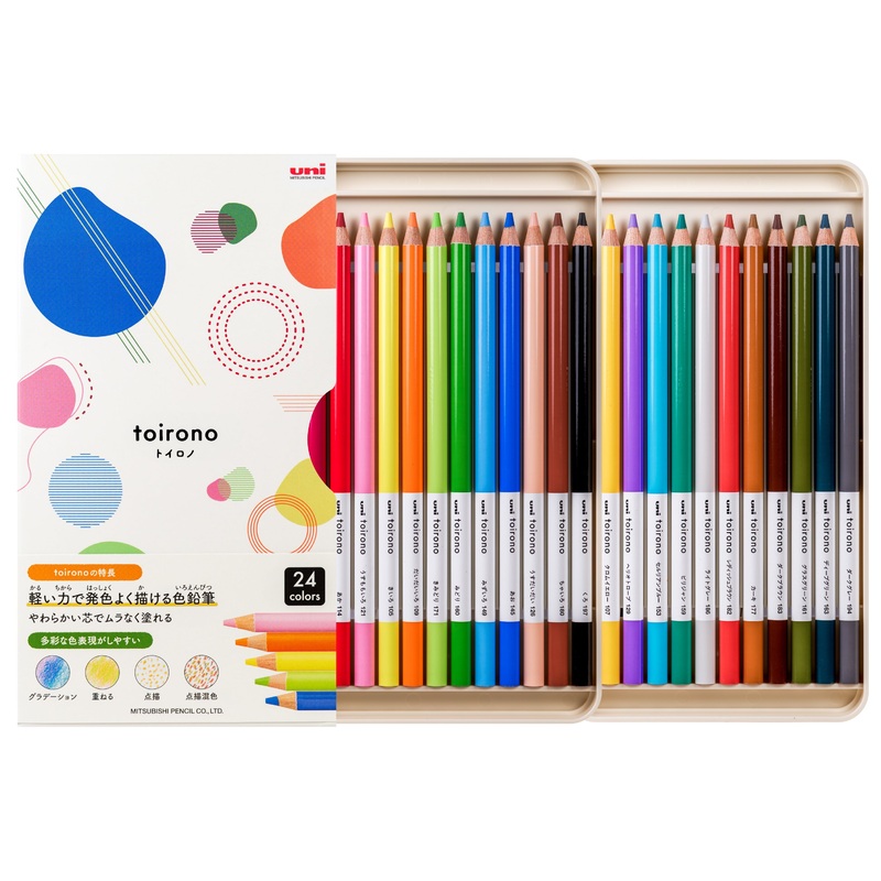 Toirono Colored Pencils, Set of 24