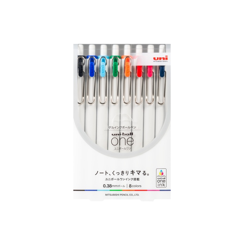 Uni-ball One Rollerball Pens, Extra Fine, Set of 8