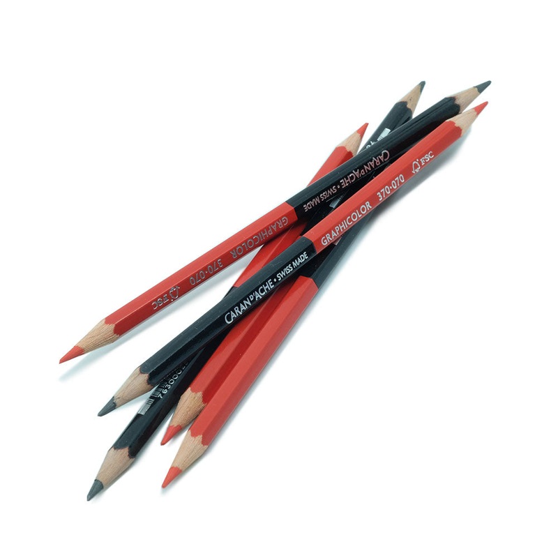 Caran dAche Graphicolor Pencil, Graphite-Red