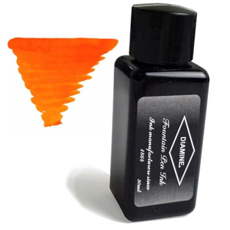 Diamine Bottled Ink and Cartridges in Orange Cartridges