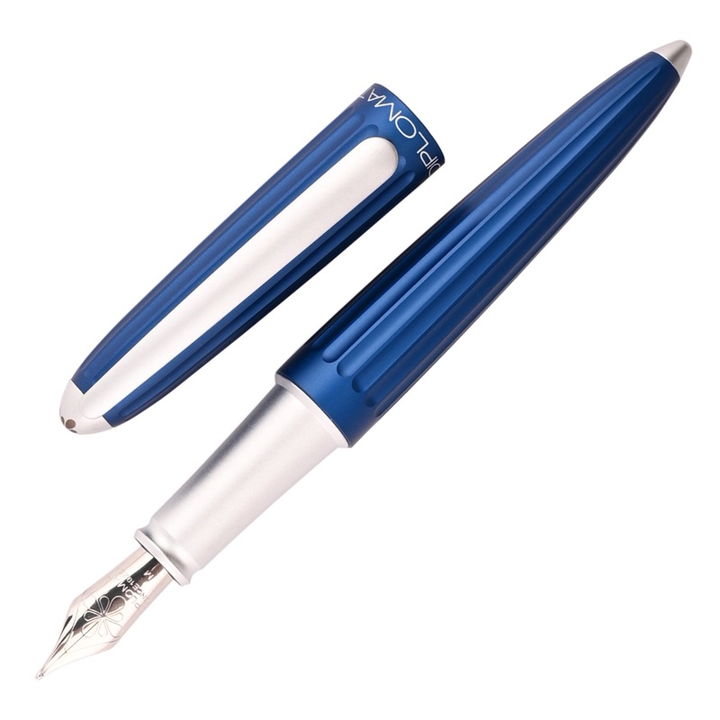 Diplomat Aero Fountain Pen – Blue Extra Fine