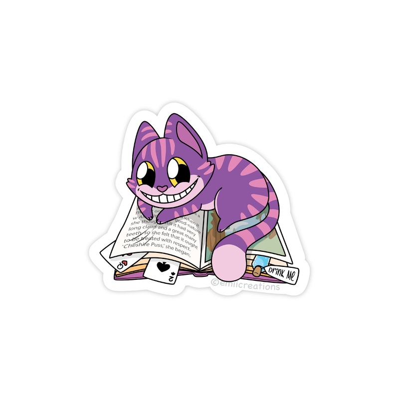 Emii Creations Cheshire Cat Sticker