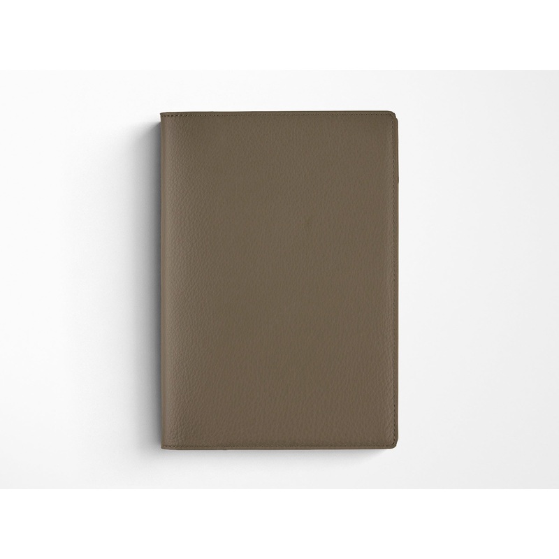 Hobonichi Techo A5 Cousin Cover + Book – Taut Leather Gray & Light Blue