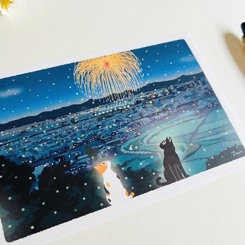 Mori Toshinori Tabineko – Fireworks in Summer