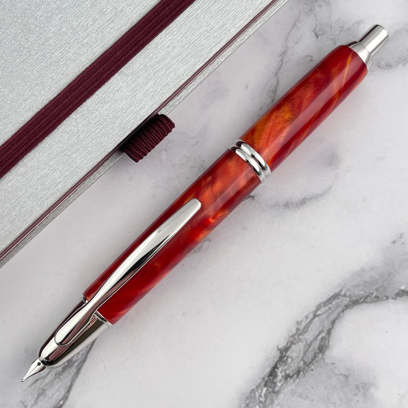 Pilot Vanishing Point SE Fountain Pen – Marble Orange Fine