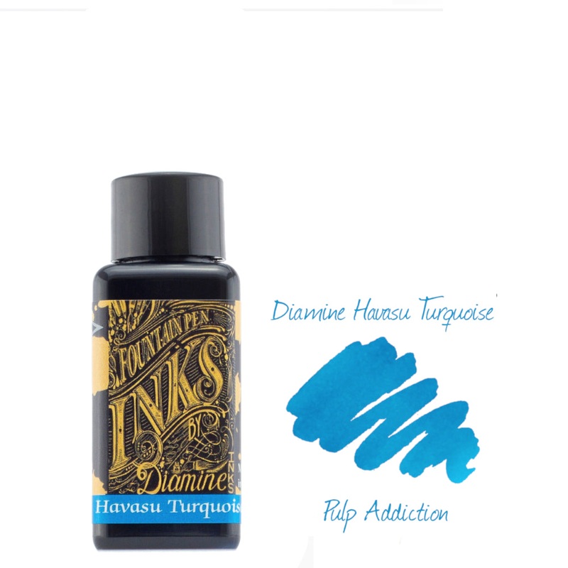 Diamine Fountain Pen Ink – Havasu Turquoise 30ml Bottle