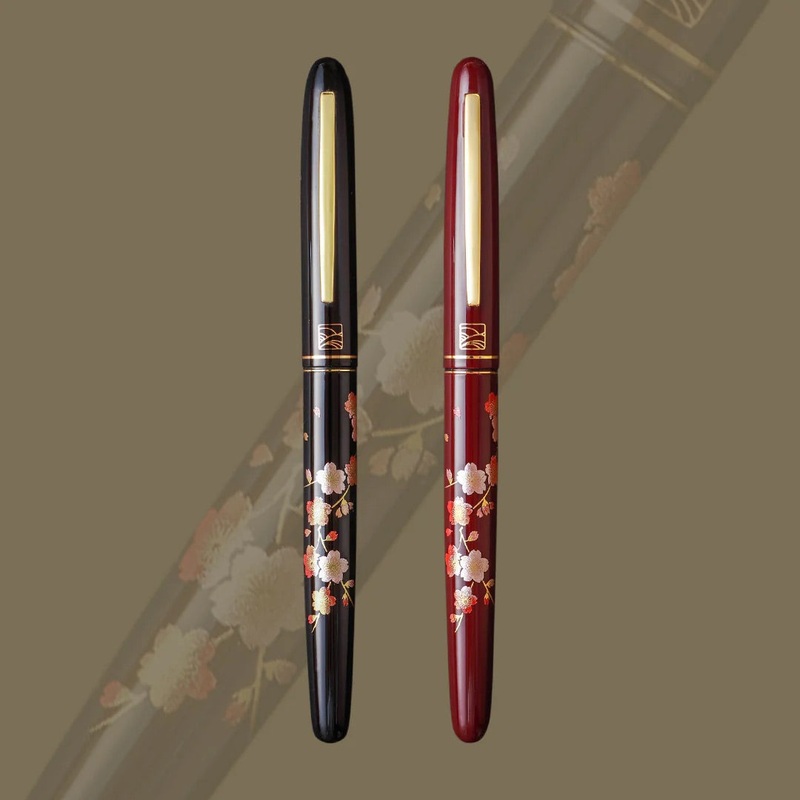 Kuretake Kindai Maki-e Edazakura Red Stainless Steel Iridium Point Fine