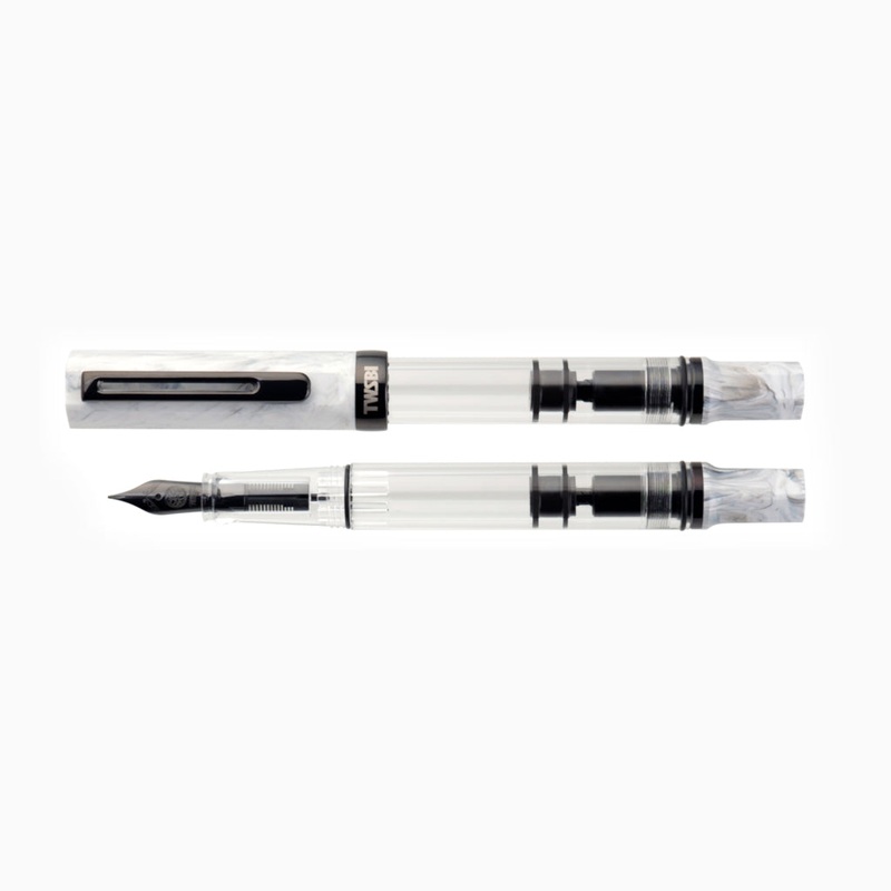 TWSBI Eco Fountain Pen – Carrara with Onyx [PRE-ORDER 24/09] Medium