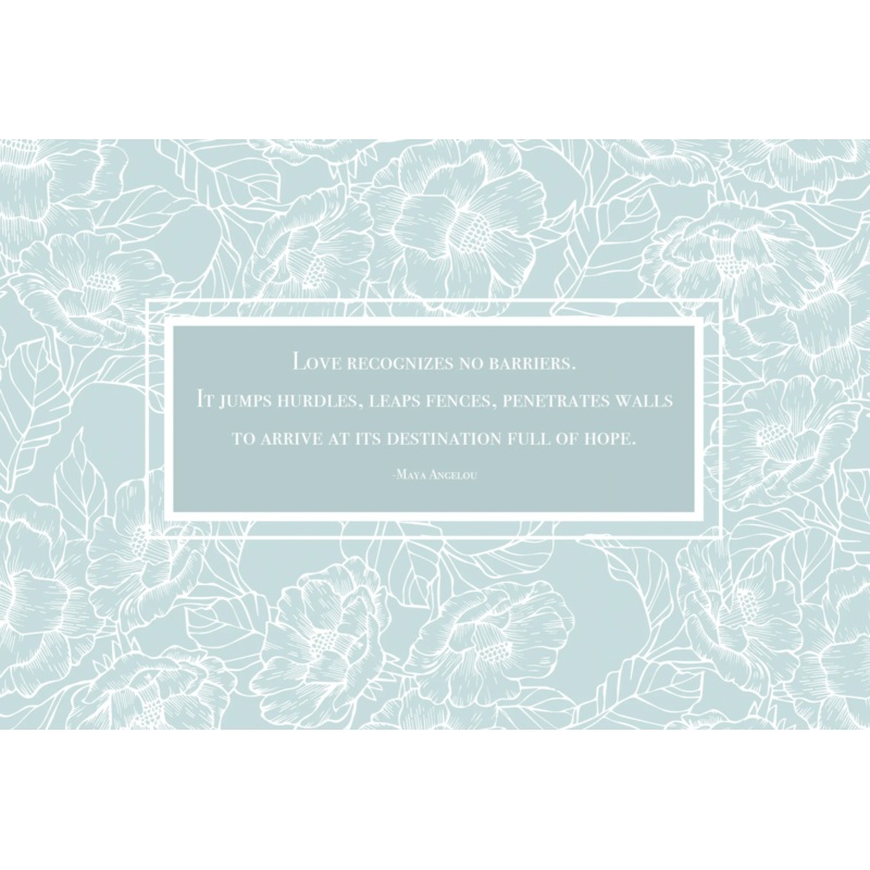 Wedding – White Floral Outline