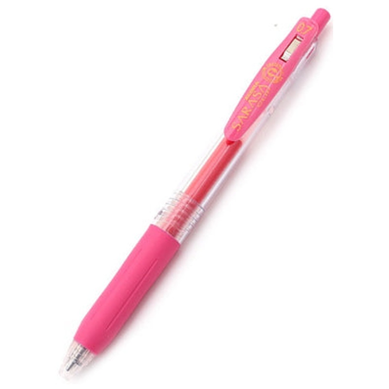 Zebra Sarasa Clip Gel 0.7mm Pink Rollerball Pen