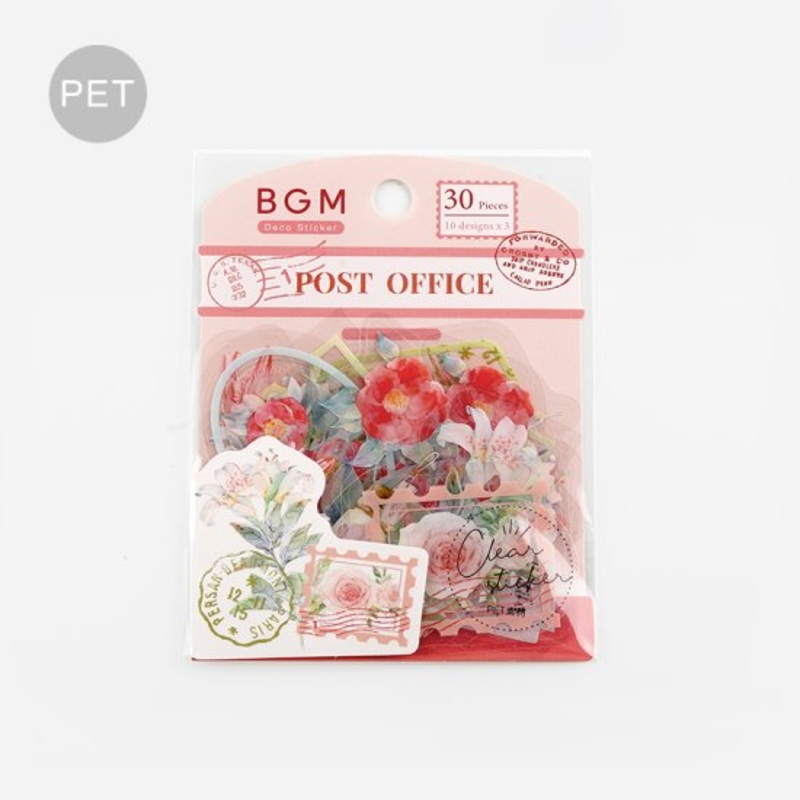 BGM Flake Sticker – Garden Post Office – Red