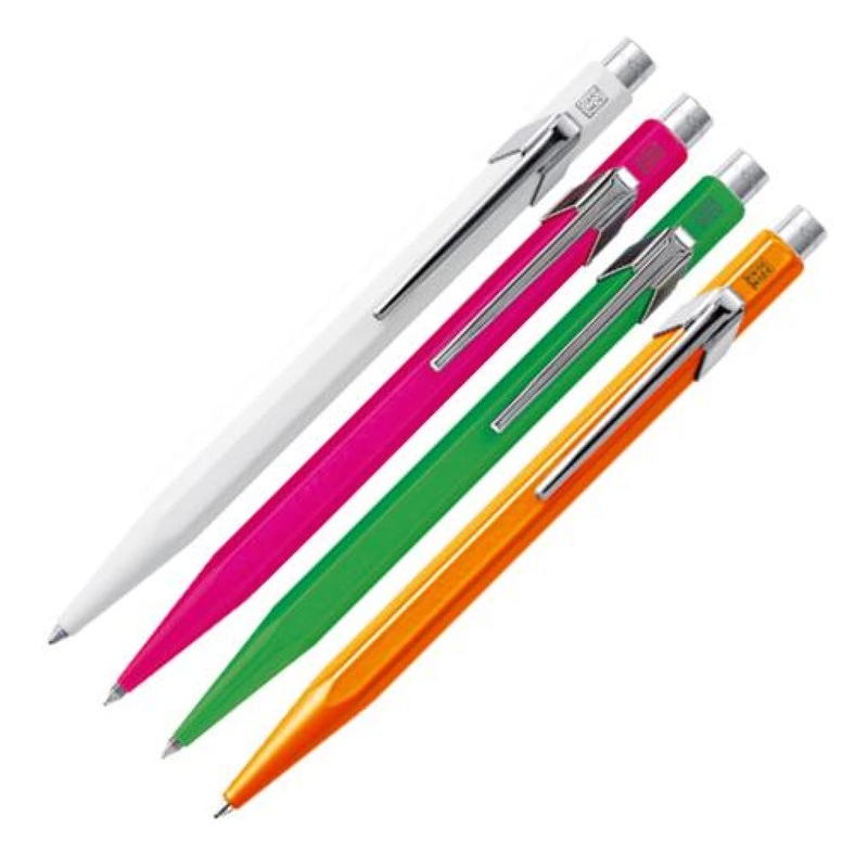Caran d’Ache 849 Metal Summer Ballpoint Pen Collection in Assorted Colors – Set of 4