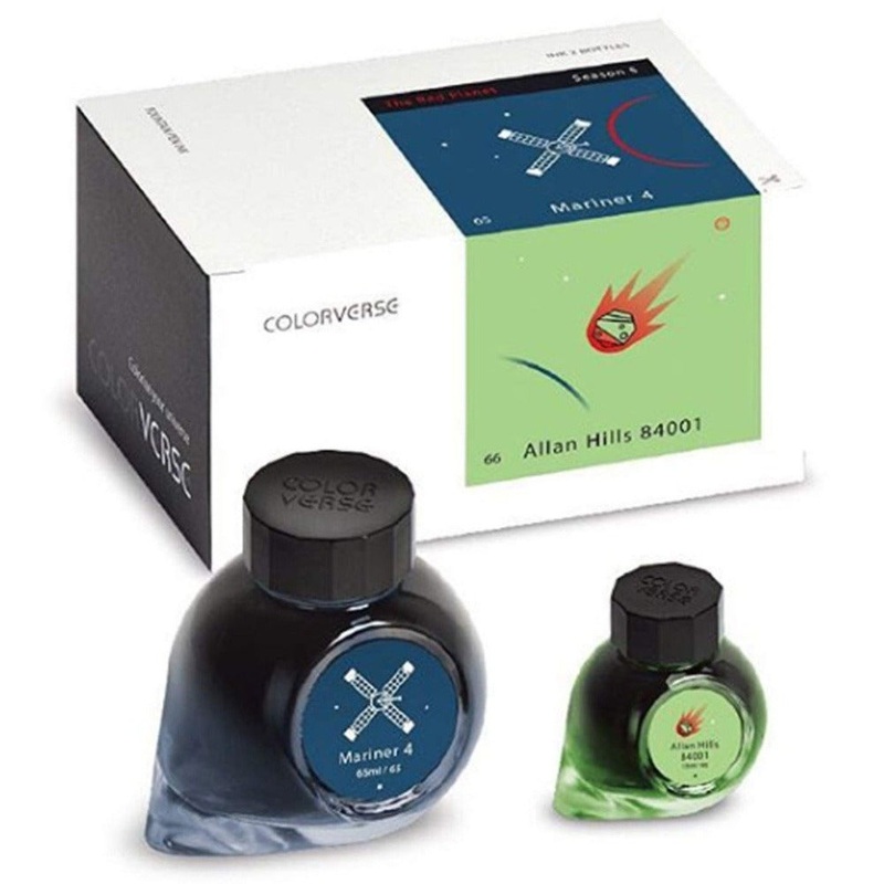COLORVERSE, Ink 2 Bottles – THE RED PLANET Season 5 MARINER 4 & ALLAN HILLS 84001 (65ml+15ml).