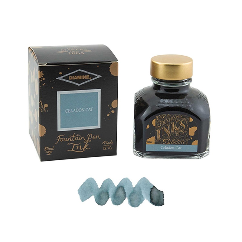 Diamine Celadon Cat Ink Bottle – 80ml