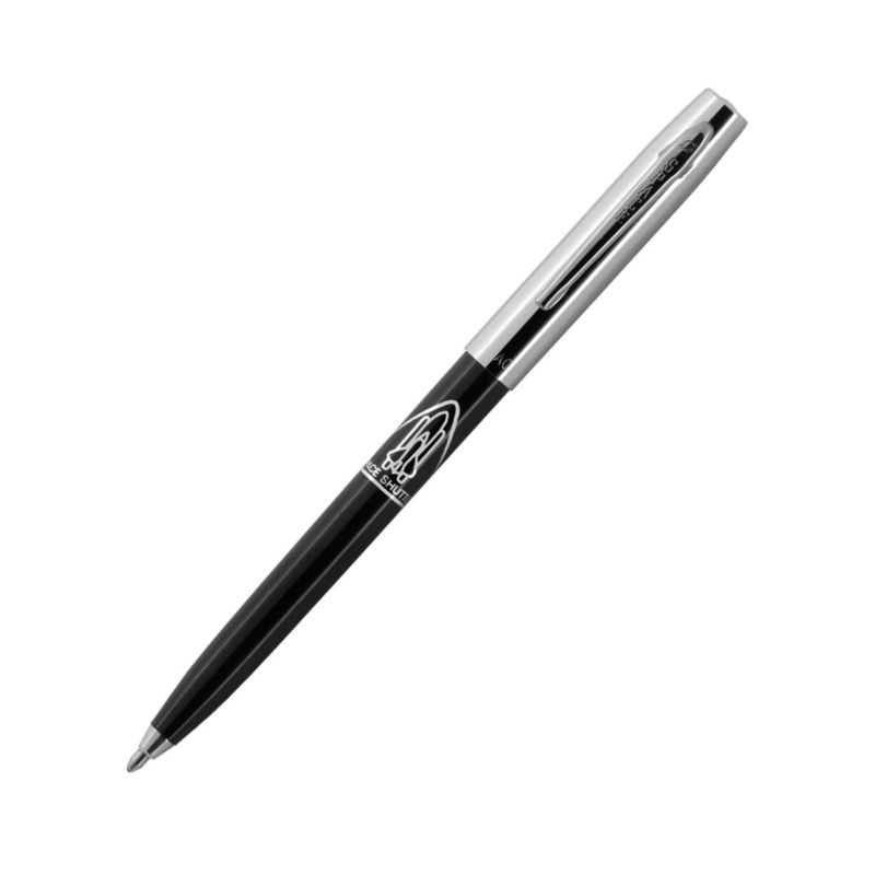 Fisher Space Cap-O-Matic Ballpoint Pen in Black with Shuttle Imprint