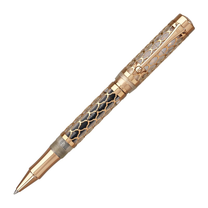 Laban Flora Rollerball Pen in Rose Gold