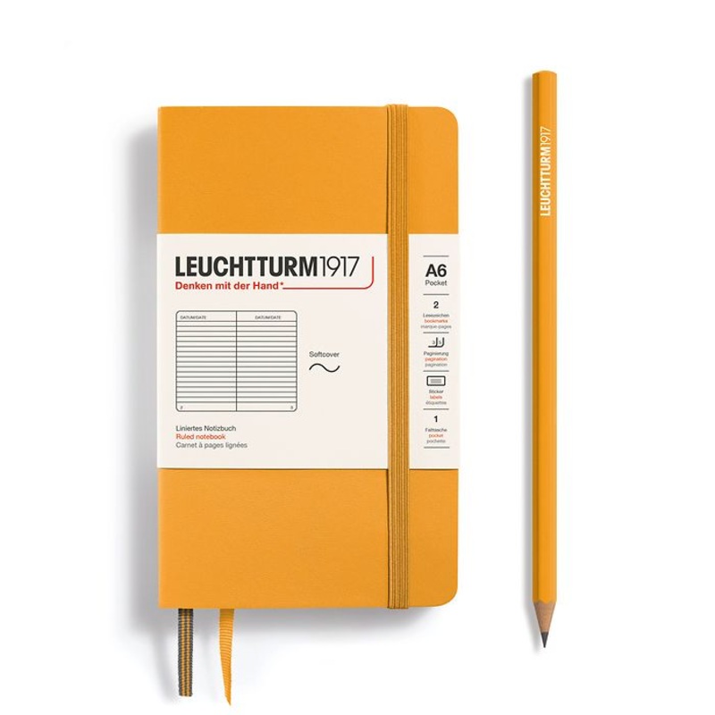 Leuchtturm1917 Rising Sun, Pocket (A6), Softcover, 123 p., ruled