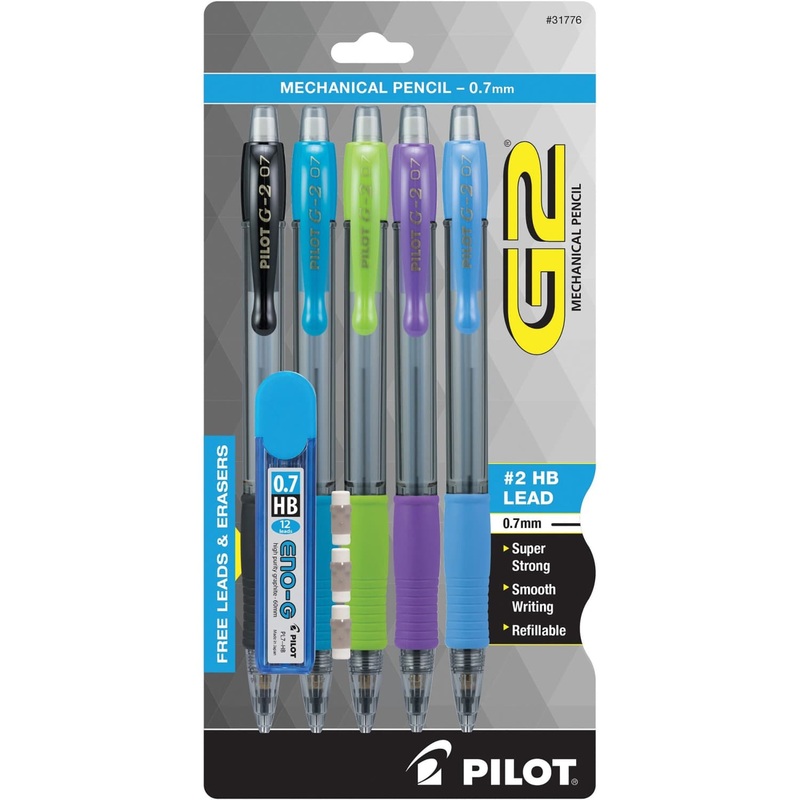 Pilot G2 Mechanical Pencils in Assorted Colors – Fine Point – Pack of 5