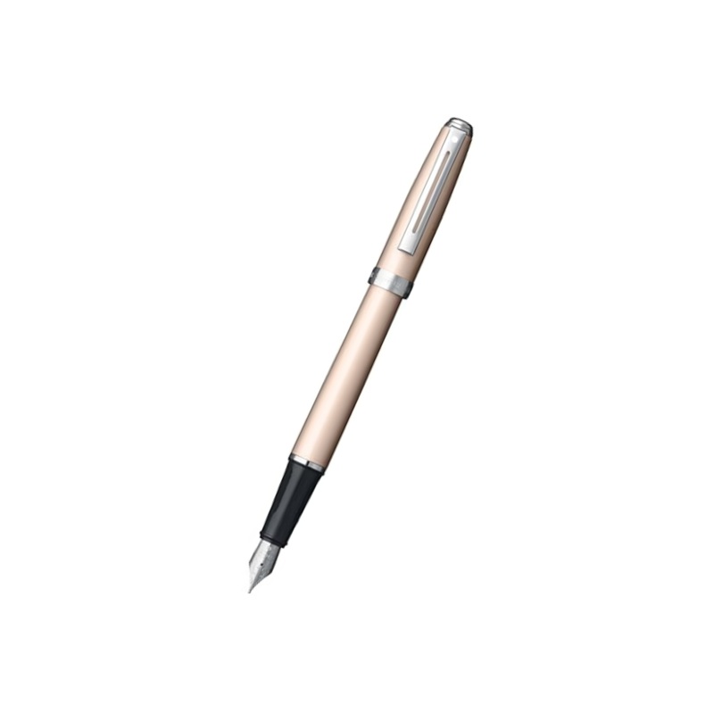 Sheaffer Prelude Fountain Pen – Rose Gold Shimmer with Nickel Plate Trim / Fine (FPD 2024)