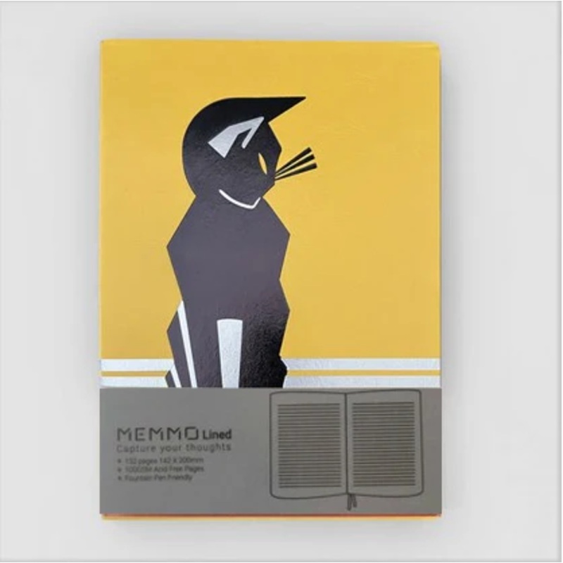 *Clearance* MEMMO Lined Art Deco Notebook A5, Aristocat