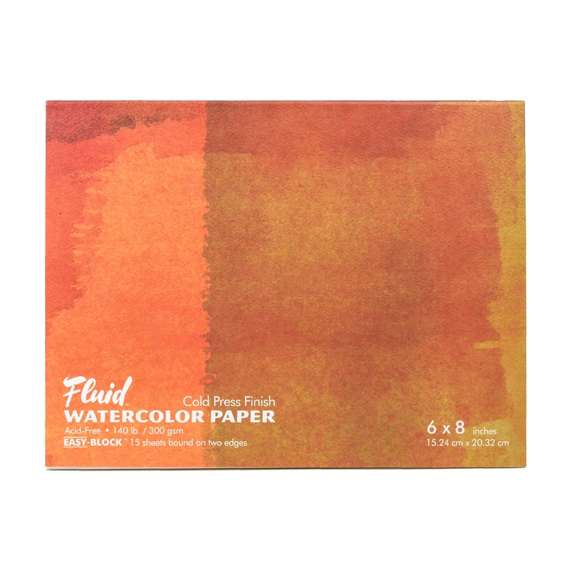 Fluid Watercolor Blocks, Cold Press 4″ x 6″