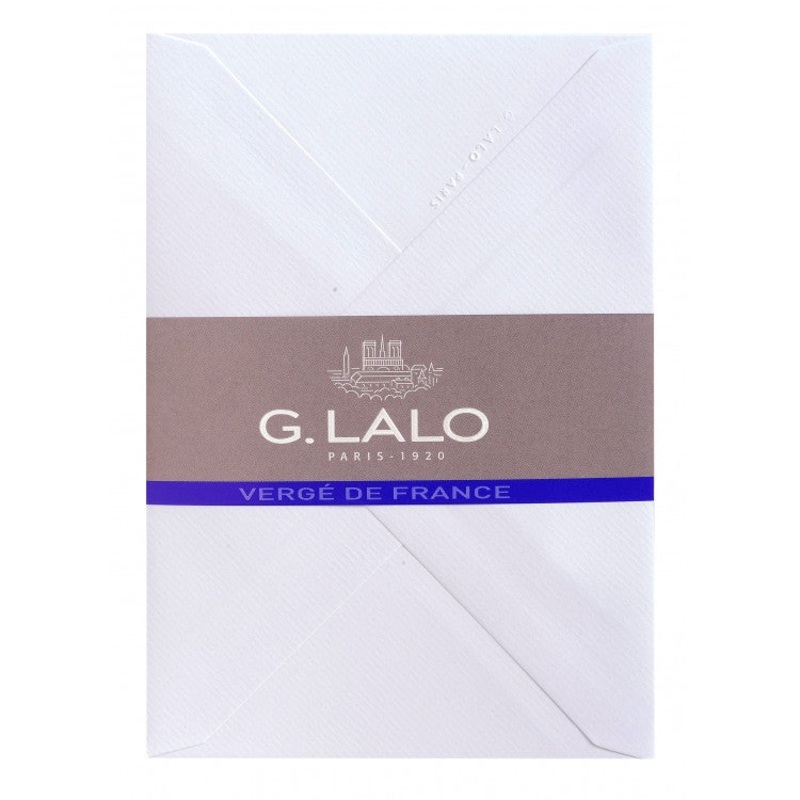G. Lalo “Verge de France” Envelope, White, 25 Envelopes, 4 1/2″ x 6 1/4″