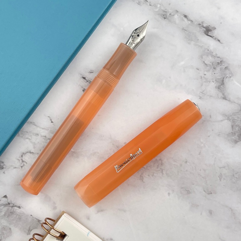 Kaweco Frosted Sport Fountain Pen – Mandarine Extra Fine