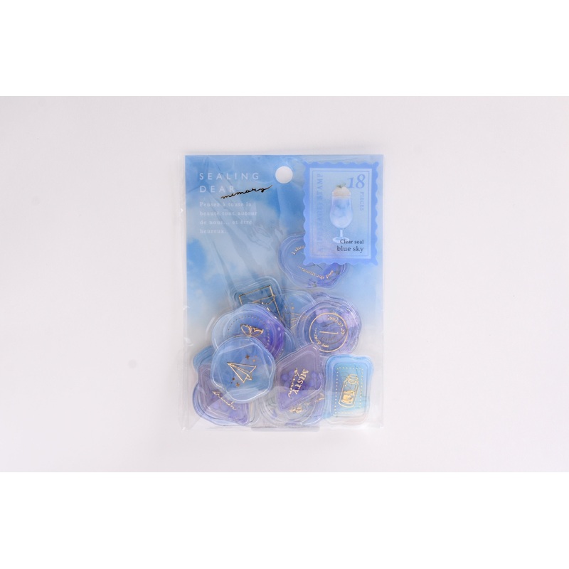 Q-Lia Sealing Dear Memory Clear Seal – Blue Sky