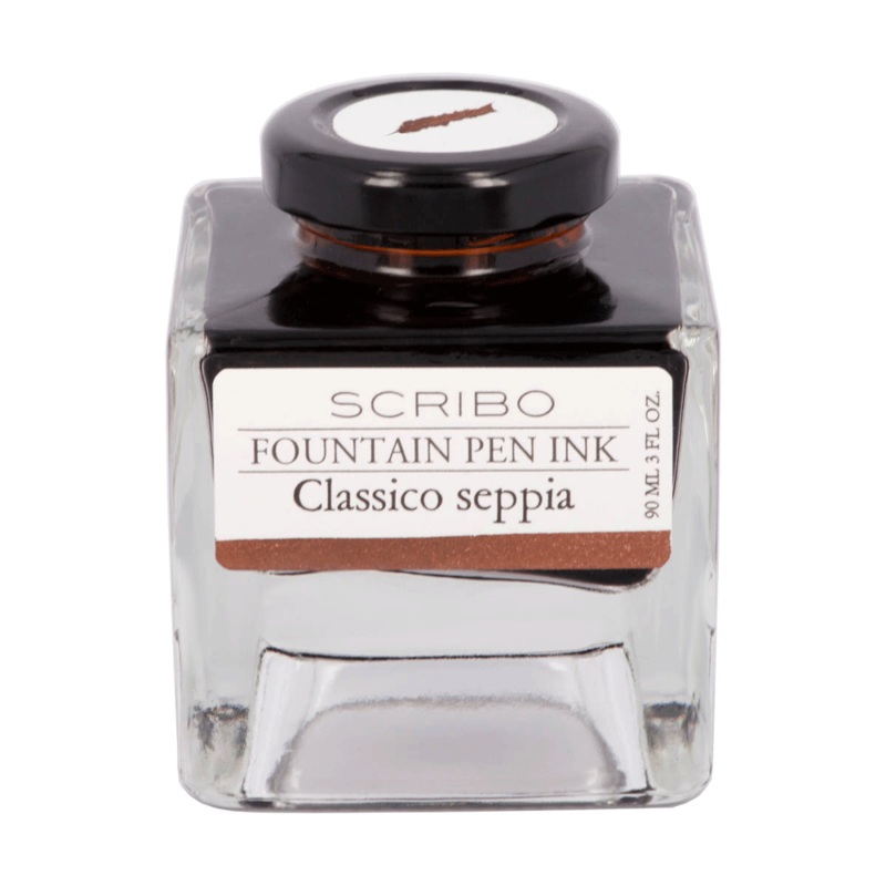 SCRIBO, Ink Bottle – CLASSICO SEPPIA (90ML).