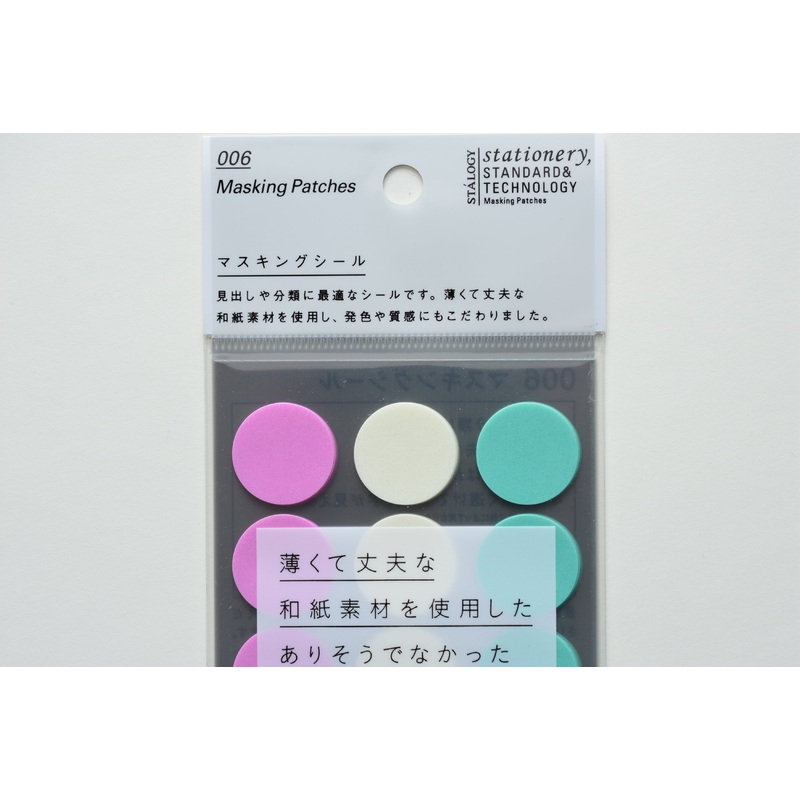 Stalogy Circular Masking Tape Patches 20mm – Shuffle Ice Cream