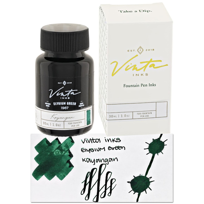Vinta Inks 3.0 Bottled Ink in Elysium Green [Kayangan 1967] – 30mL