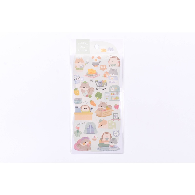 Yururu Day Sticker – Forest Animals