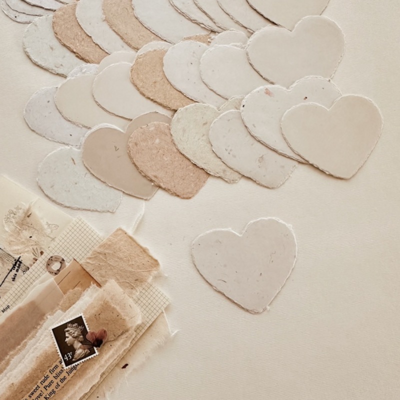 Cikitacikii Handmade Paper Set – Heart (xs)