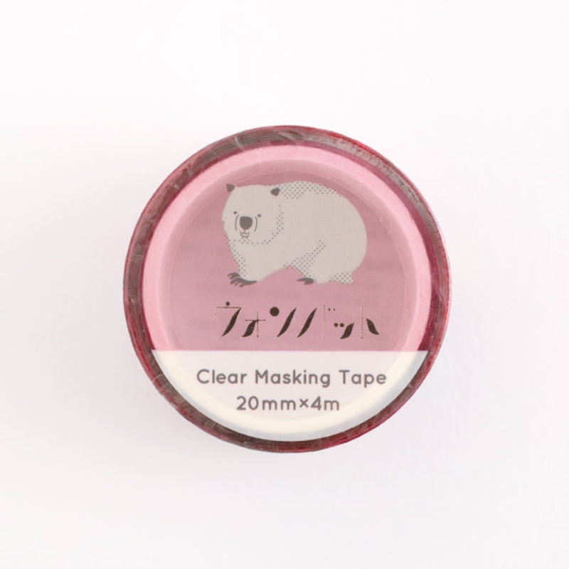 Green Flash Animal Department Store Gold Foil Clear Masking Tape – Wombat