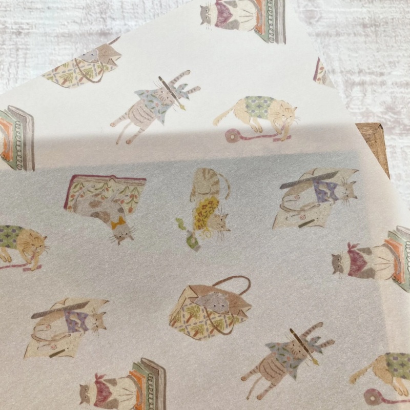 meriBUN Vellum Wrapping Paper – Neko & Stationery