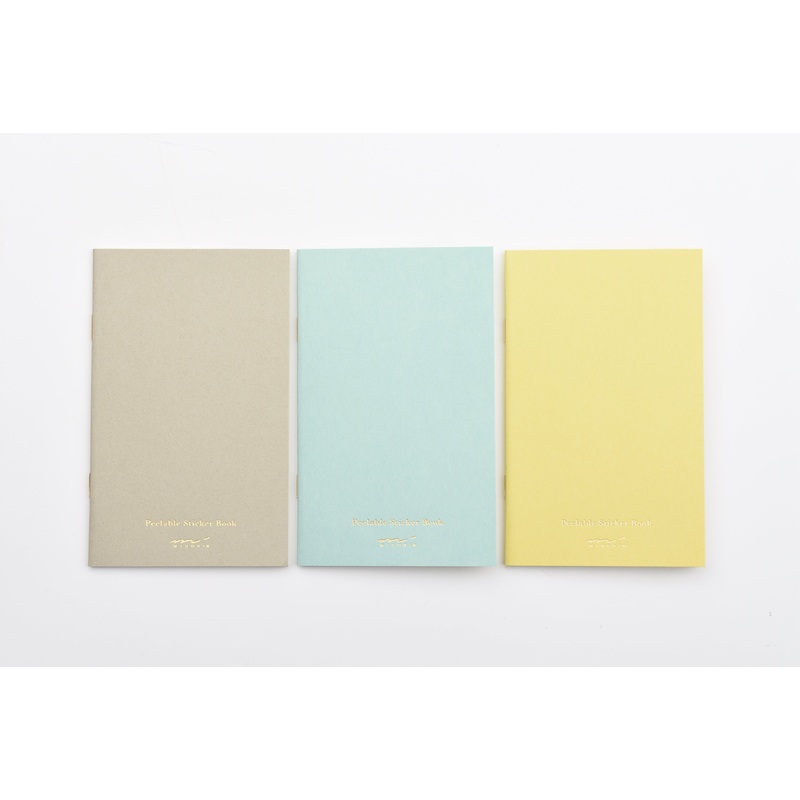 Midori Peelable Sticker Book Gray