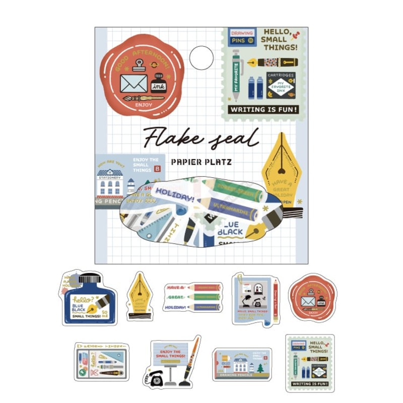 Papier Platz x eric Flake Stickers – Writing Utensils