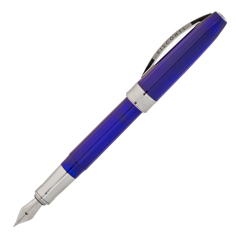 Visconti Michelangelo Fountain Pen – Translucent Blue Fine