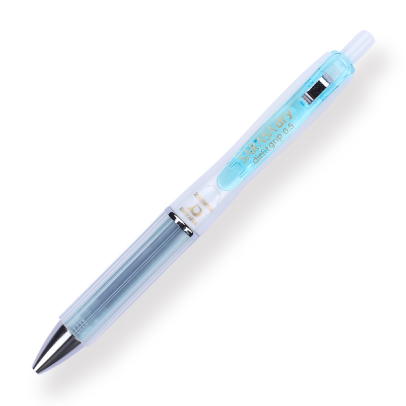 Zebra Sarasa Dry Airfit Ballpoint Pen – 0.5 mm – Black – Turquoise Grip