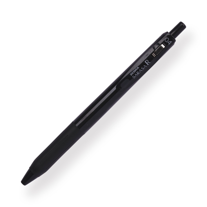 Zebra Sarasa R Limited Edition Gel Ink Pen – 0.4 mm – Black – Black Body