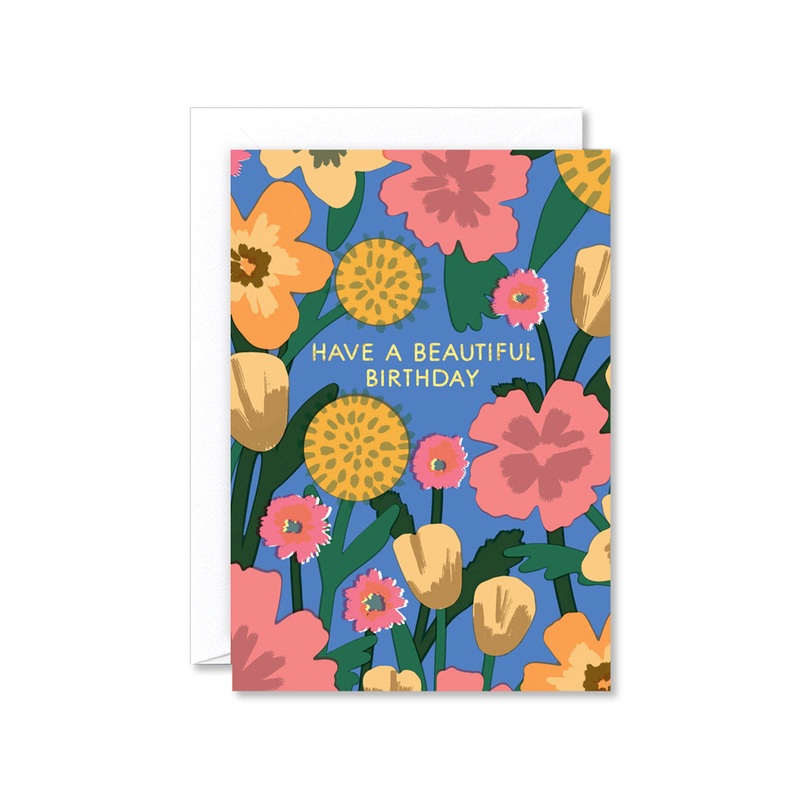 Celebration Flowers Birthday Card