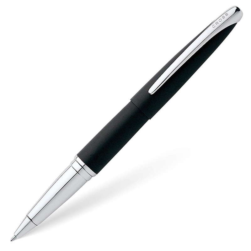 Cross ATX Selectip Rollerball Pen in Basalt Black with Chrome Trim