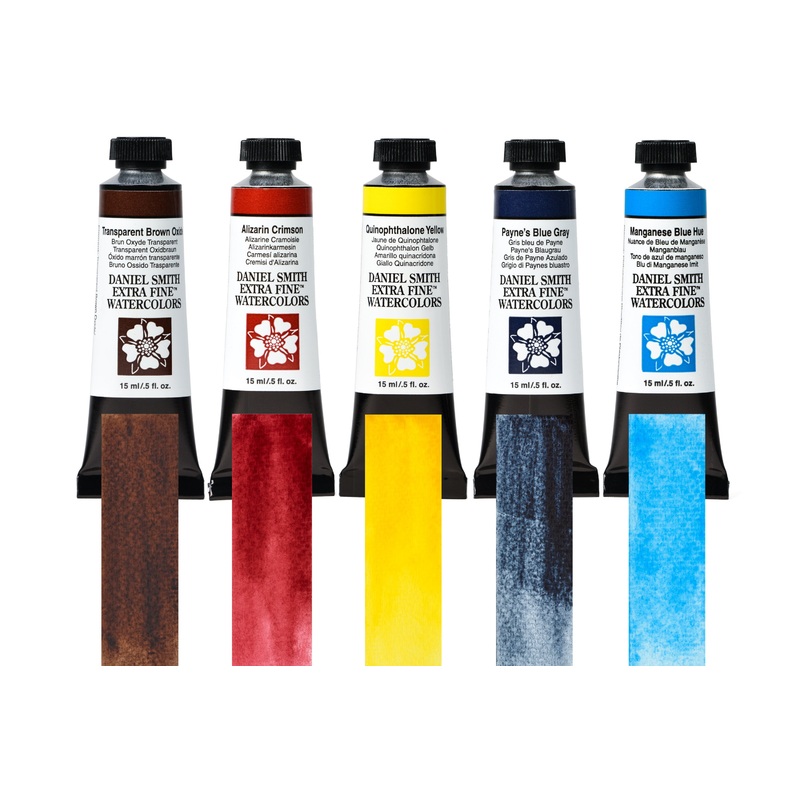 Daniel Smith Extra Fine Watercolor, Winter Colors Set of 5