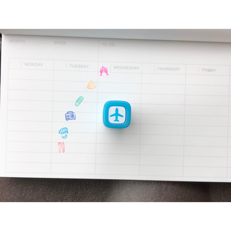 FriXion Erasable Stamp – Light Blue – Airplane