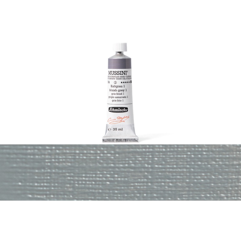 Mussini Oil Colors, 35 mL, #784 Cool Grey 1