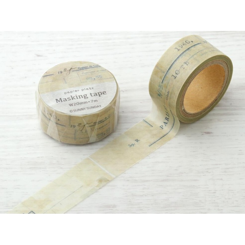 Papier Platz x SUNNY SUNDAY – Paris Vintage Masking Tape