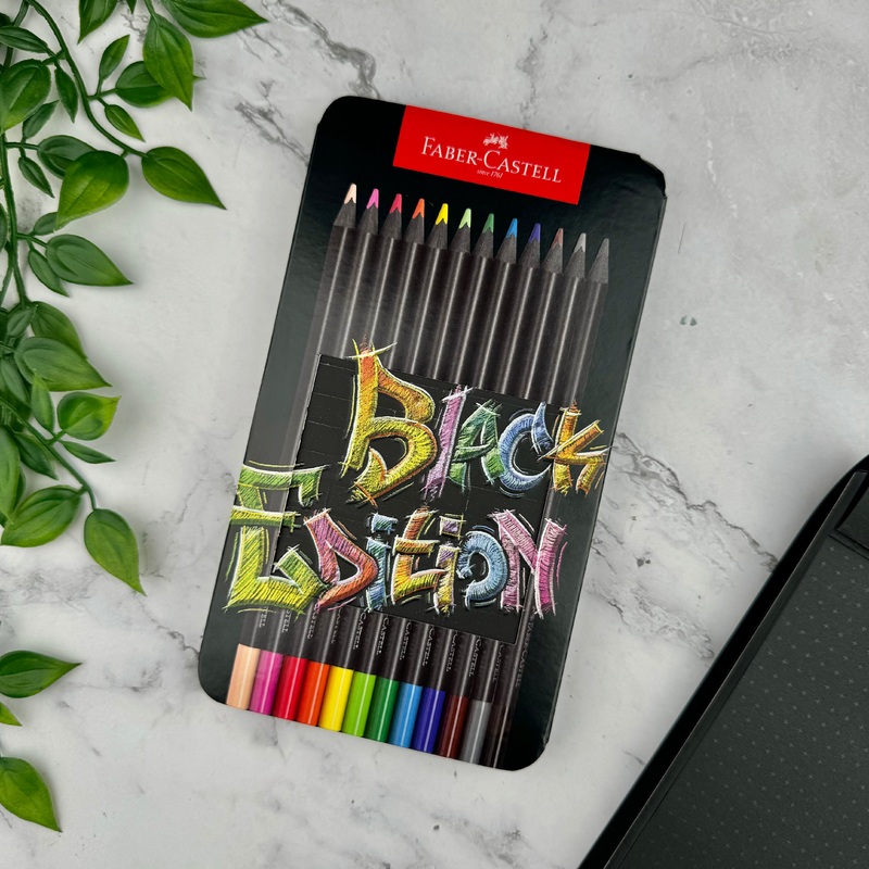 Faber-Castell Black Edition Color Pencils – 12 pack